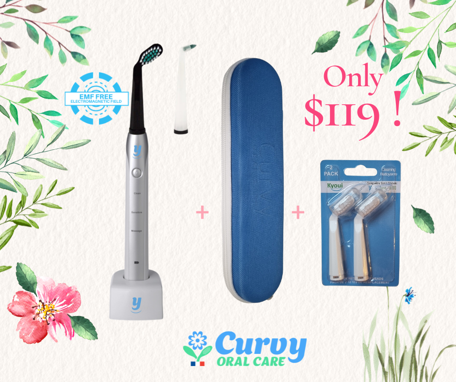 Combo Y Sonic Toothbrush + 2-Pack Replacement Heads
