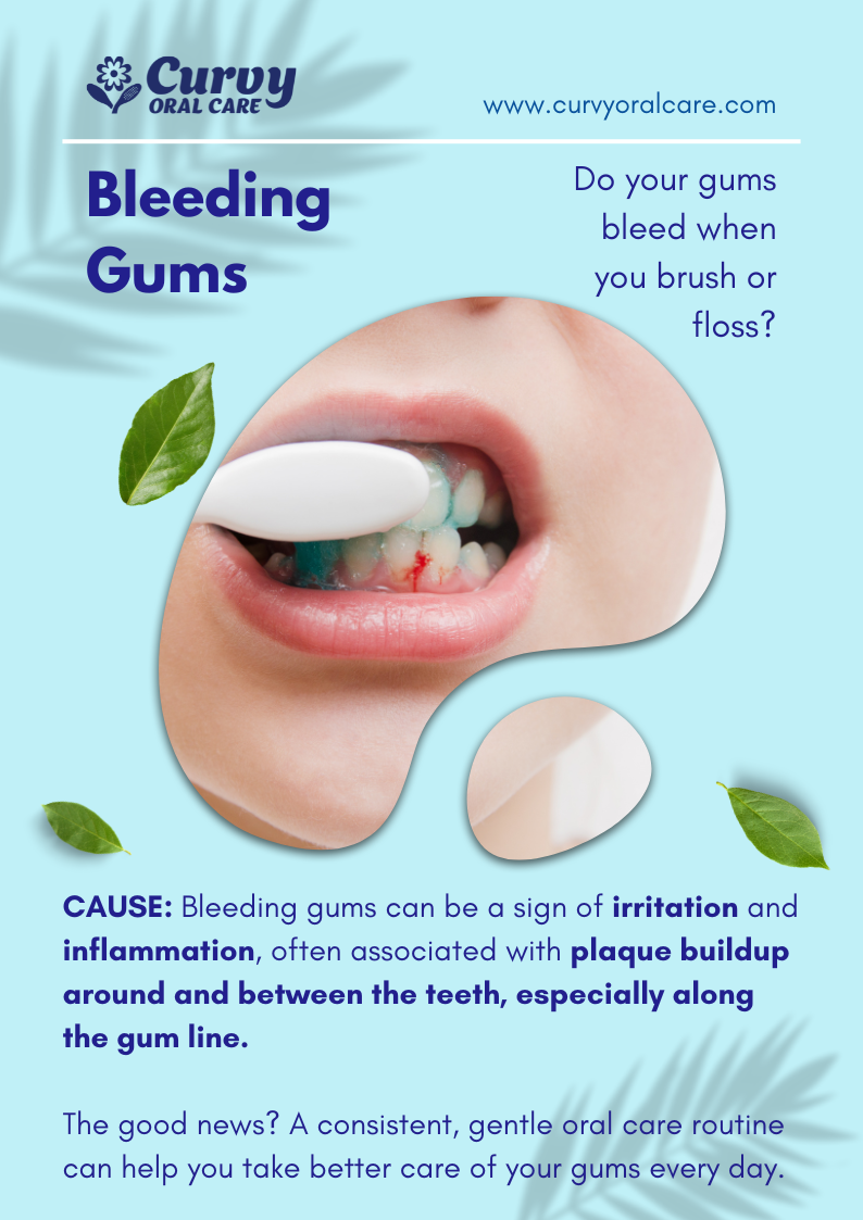 Bleeding gums. Causes and Prevention with electric toothbrush and natural toothpaste